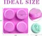 3 Pack Sun & Moon Silicone Soap Molds, 4 Cavity Sun & Moon Face